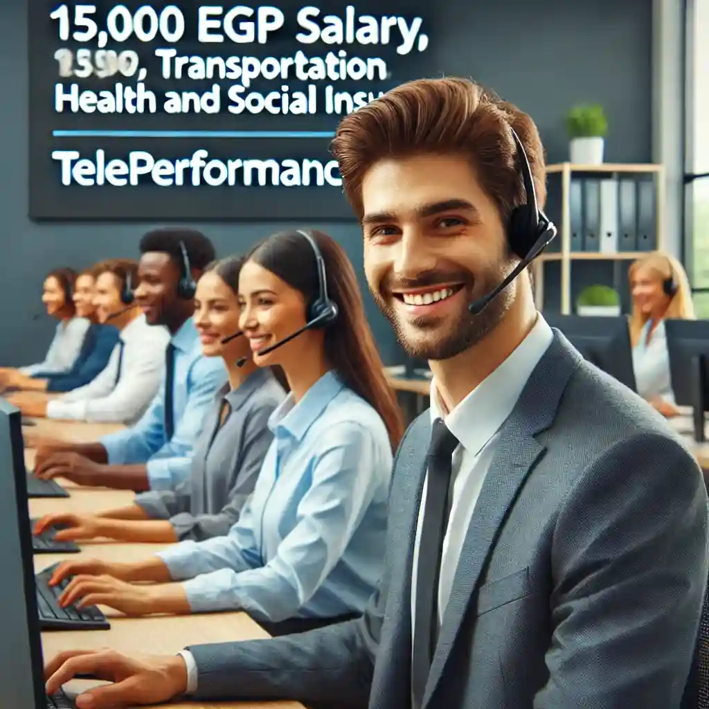 “فرصة عمل مميزة في Teleperformance: خدمة عملاء براتب 15,000 جنيه وبدون خبرة”